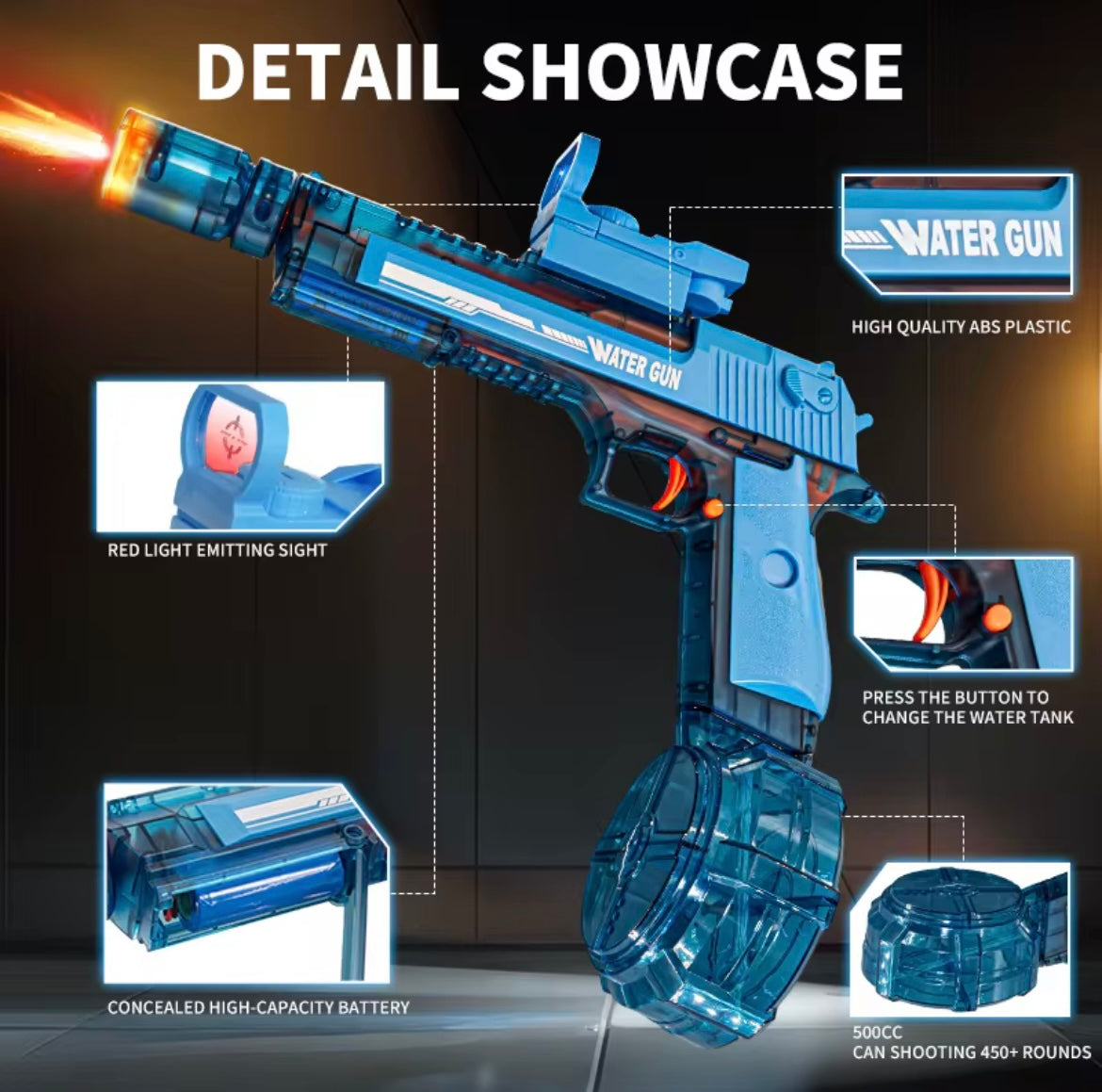 Water Gun with Electric Laser Lights