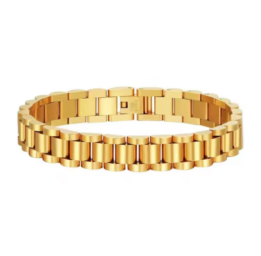 Unisex Gold Chain Bracelet