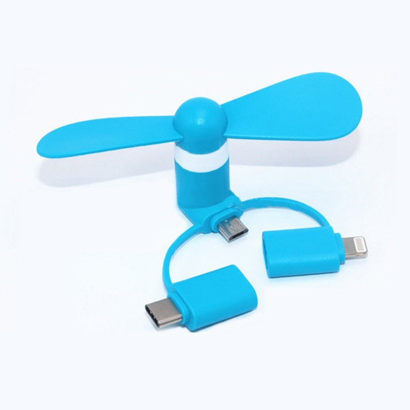 3-in-1 Portable Mini USB Fan