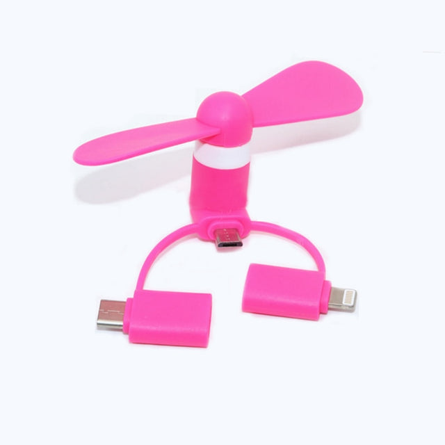 3-in-1 Portable Mini USB Fan