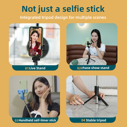 Selfie Stick Tripod with Integrated Lights